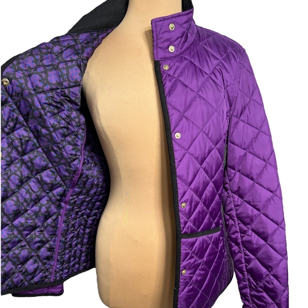 C. Wonder purple Quilted Barn Jacket with Printed Lining size L - Picture 5 of 8